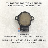89452-87114 / 198500-1121 TPS Sensor - Daihatsu 1.0L EJDE EJVE 1.3L HCEJ Mira L7 Move L6 L9 Sirion M