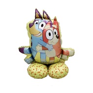 Cartoon Bluey Family Aluminum Foil Balloons Anime Game Orange Brouy Decoration Supplies Birthday Bab