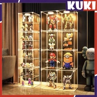【SG】KUKI Display Cabinet Transparent Storage Box  Stackable Bag Cabinet Bag Case Storage Box