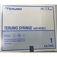 TERUMO Syringe with Needle, 1cc/ml x 27g x 1/2"
