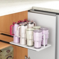 Water Bottle Organizer for Cup, Pull Out Water Bottle Organizer for 10 to 40 oz Cups, Punch-Free Car