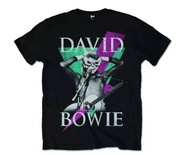 Summer David Bowie Mens Tshirt - A retro men's rock-themed short-sleeved T-shirt by David Bowie.