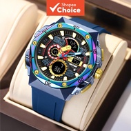 SMAEL 8113 Waterproof Men's Sports Watch, Alarm Clock, LED Light, Youthful Fashion, Business Quartz 