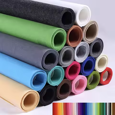 22Pcs Felt Sheets Multi Color Variety Pack 15x15cm High Quality Felt Square 1mm Thick DIY Crafts Use