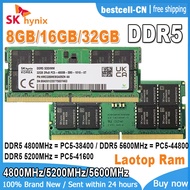 Sk Hynix DDR5โน้ตบุ๊ค Ram 8Gb 16Gb 32Gb 4800MHz 5600Mhz Sodimm แรมหน่วยความจำแล็ปท็อป PC5-44800 PC5-