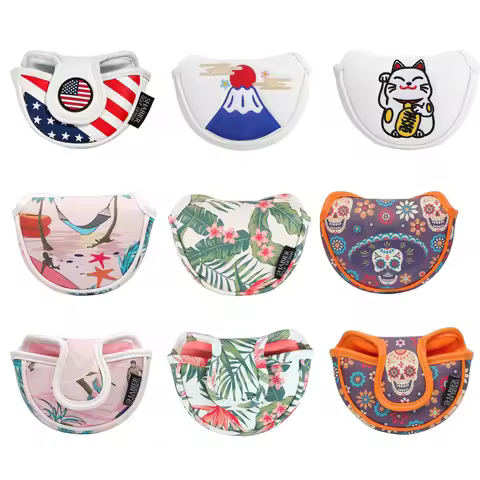 One Piece New Golf Club Mallet Putter Headcover Sports Golf Club Half Mallet Putter Cover Golf Acces