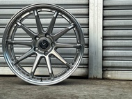 New Car Sport Rim Flow Forming 8.8KG VERZ WHEELS KCV05 18x8.5J 5x113 ET40 Hyper Black + Lip - READY 