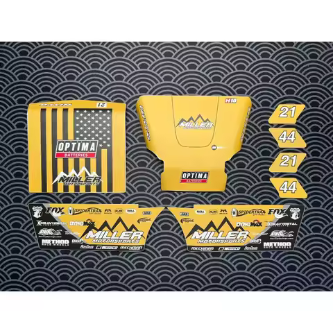 Metal Body Shell with Painted Sticker Decoration for 1/10 RC Crawler Car VP H10 D1RC H10 VS4-10 Pro 