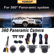 Car 1080P AHD 360 Camera Panoramic Surround View Right+Left+Front+Rear View Camera System for 360° Panoramic System Android player