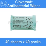 Cloversoft Plant-Based Unbleached Bamboo 99.9% Antibacterial Organic Wet Wipes