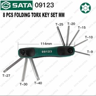 SATA Metric Hex/Torx Folding Key Set Hex Key Torx Key Set Kunci Hex Lipat Set Kunni Torx Lipat Sata 