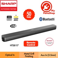 Sharp Home Theater Wireless Bluetooth Sound Bar ( 50w ) HTSB117 / HT-SB117