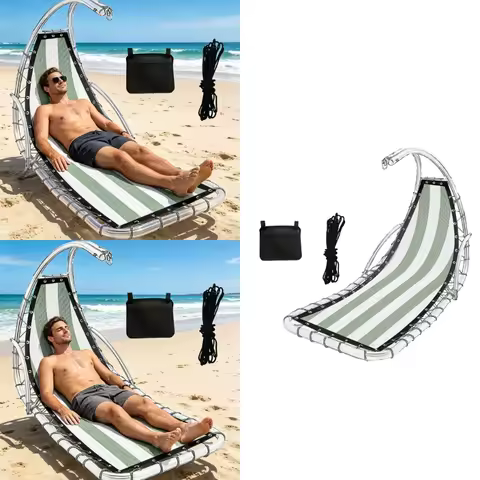 Replacement Fabric For Folding Beach Chair With 39Ft Nylon Straps And Pocket Modern Outdoor Lounge A