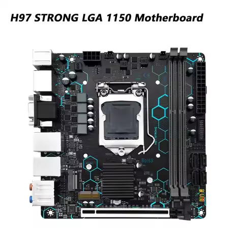 MACHINIST H97 STRONG LGA 1150 Motherboard Support Intel Core i7/i5/i3/E3 DDR3 Mini-ITX VGA/HDMI/DP/C