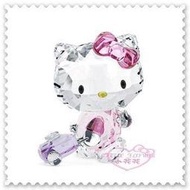 ♥小花花日本精品♥ Hello Kitty x Swarovski 品牌合作 水晶擺飾 居家擺飾 收藏 00809306