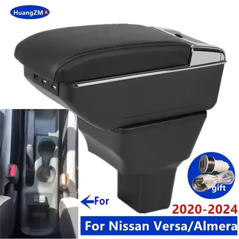 For Nissan Versa Armrest box For Nissan Almera Car Armrest box 2020-2024 Interior Dedicated Retrofit