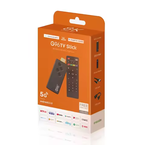 Global Version G96 TV Stick 8K Android13 Portable Streaming Media 2GB 16GB Multi Language TV Dongle 