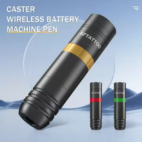 EZ Caster Wireless Cartridge Tattoo Machine pen Rotaty Battery Pen with Portable Power Pack 1500mAh 