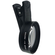 [Ready stock]Douyin Universal 52mm Mobile Phone Macro Lens 10X Times 20X Times Large Diameter Silver