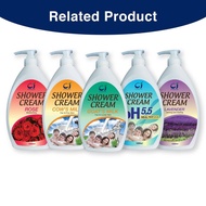 CJ SHOWER CREAM (1000ML) - Goat's Milk / Lavender / pH5.5 / Cow's Milk / Rose