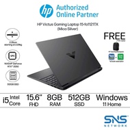 [NEW] HP Victus Gaming Laptop 15-fa1120TX (Performance Blue) / 15-fa1121TX (Mica Silver) 15.6 FHD (Intel® Core™ i5-12450H 512GB SSD 8GB NVIDIA® GeForce RTX™ 2050 W11H) [FREE] HP Backpack (Grab/Touch &amp; Go Credit Redemption : 1/5/2024 - 31/7/2024*)