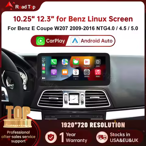 Road Top Linux System Car Radio Screen Multimedia player for Mercedes Benz E Coupe W207 2009-2016 NT