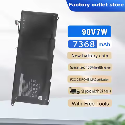 New 90V7W Laptop Battery For Dell XPS 13 9343 13D-9343-370 XPS13 9350 13D-9343 P54G 0N7T6 5K9CP RWT1