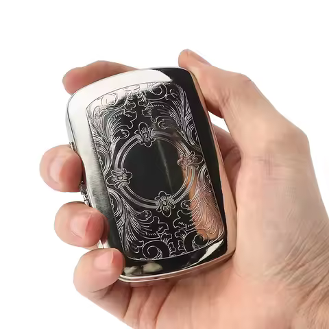 Good Quality Cigarette Case Gift Box Container Regular Size Cig Tobacco Holder Pocket Box Storage Sm