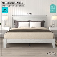 ♙Queen Bed - MILLERS Series - 1 Color - Katil Queen Kayu - Katil Queen - Beds❅