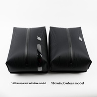 16L Backpack Vacuum Bag Beg Mampat Vakum - with Transparent Window & Airproof Zipper, 70D Nylon TPU 