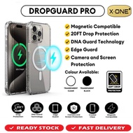X.One DropGuard Pro Magnetic Clear Transparent Phone Case for iPhone 16 Pro Max iP 16 Pro iPhone 15 