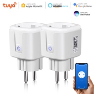Homekit Tuya Smart Socket EU Smart Plug Electric Socket Wireless Timer WiFi Switch Work with Apple Homekit Alexa Home