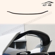 For Honda Fk8 Civic Type-R Es Style Gurney Flap (For Oe Wing Blade) Carbon Fiber (Red Color)