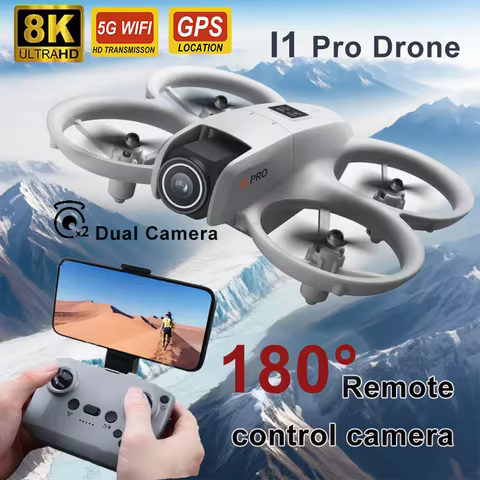 New i1Pro Mini Drone Professional 8K HD Camera Drone 5G WIFI Brushless Motor Long Lasting Battery Fo