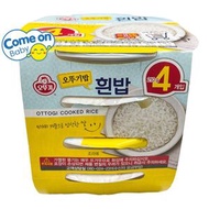 不倒翁 韓國即食飯‧白飯 210克 x 4盒/裝 (92085) (最佳嘗味日期:2026.10.19) [韓式米飯‧叮叮飯] <平行進口>