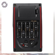[VNG3]5-Band Tone Controls EQ Equalizer Tuner PS-500 5-Band Acoustic Guitar EQ Preamp Equalizer Pick