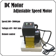 DC 48V 60V 72V Automatic Voltage Regulation Motor Remote Control Switch Speed Motor 300rpm To 3000rp