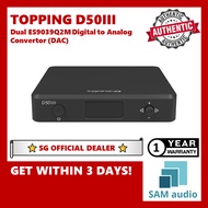 [🎶SG] TOPPING D50III (D50 III) Dual ES9039Q2M Digital to Analog Convertor (DAC)