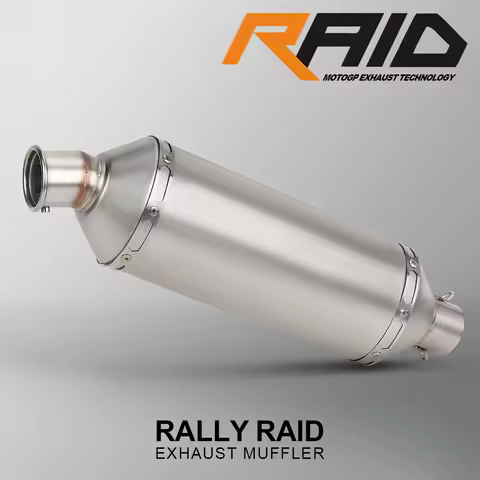 Motorcycle Universal 51mm Exhaust Muffler Rally Off-Road Moto Tailpipe For TRK552 700MT DL250 DS500X