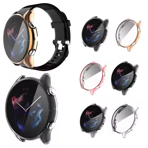TPU Soft Shell Frame Screen Glass Protector Case For Amazfit GTR 3/3pro/2/2e Watch GTR3 pro GTR2 GTR