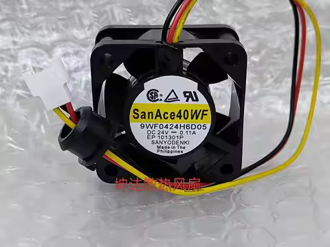 SANYO DENKI 9WF0424H6D05 DC 24V 0.11A 40x40x20mm 3-Wire Cooling Fan