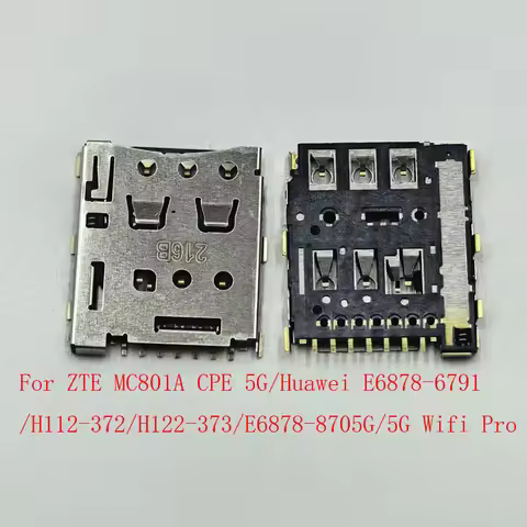 1-100Pcs Sim Card Slot Holder Reader Tray Connector Plug For Huawei 5G Wifi Pro E6878-870 6791 H112-
