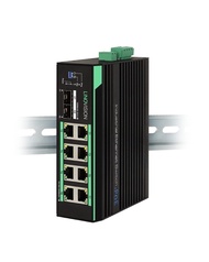 Industrial 8-Port Full Gigabit Solar POE Switch with DC9.5V-57V to DC48V Voltage Booster, IEEE802.3a