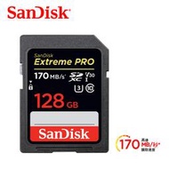 SanDisk Extreme Pro SDXC UHS-I(V30) 128GB 記憶卡 170MB/s