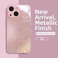Apple 15 iPhone 14 pro Max Glass Metal Paint IP13 Mini Cat Dog 11 12 Anti-fall 8 plus 7P Second Gene