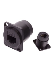 · · · D Type RJ45 Female Socket Ethernet 8P8C Network Cable Data Signal Connector Network Port Strai