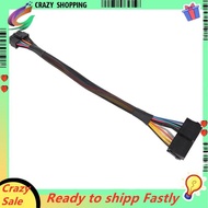 24 Pin to 14 Pin ATX PSU Main Power Adapter Braided Sleeved Cable for  for  PC and Servers 12-Inch(3