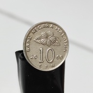 Uang Koin 10 Sen Malaysia tahun 2000
