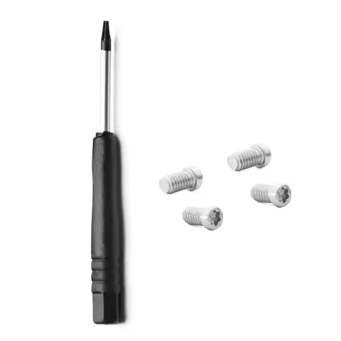 Millerswap Rubber Kit Temple Arm Screw-T6-4 Pieces & Black Screwdriver-T6 Set for-Oakley Juliet X Me