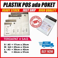 FLYERS PARCEL BAG WITH POCKET Parcel Courier Bag With Pocket (1pcs) Saiz A5 A4 A3 A2 / S,M,L,XL